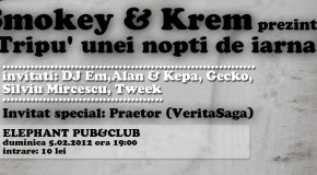 Castiga 2 invitatii duble la concertul Smokey & Krem – Tripu’ unei nopti de iarna