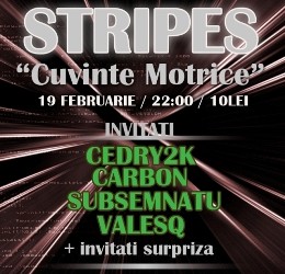 Lansare: Stripes – Cuvinte Motrice 19 Feb @Elephant Pub